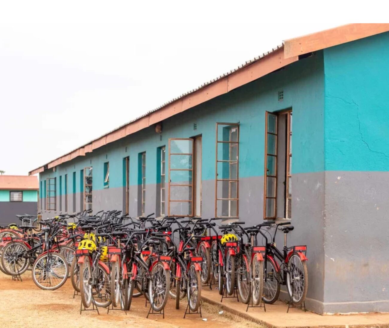 Garden Route youth receiving bikes